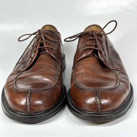 Mezlan Shoes Brown Leather Men’s Size 10.5 Dress Lace Cordoba Made In Spain main image 10